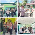 Kapolsek Jajaran Polres Aceh Selatan Berikan Kejutan Kepada Koramil Jajaran di HUT TNI ke-80