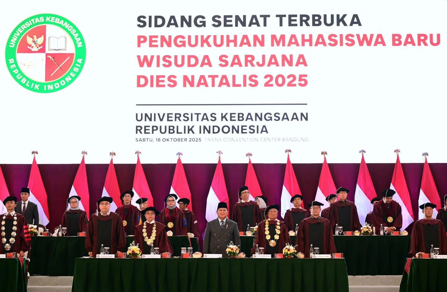 Sidang Senat Terbuka Pengukuhan Mahasiswa Baru Wisuda Sarjana Dies Natalis 2025
