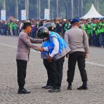 Hadiri Apel Ojol Kamtibmas, Kapolri Ajak Bersinergi Jaga Kamtibmas