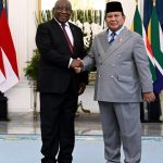 Presiden Prabowo Sambut Kunjungan Kenegaraan Presiden Ramaphosa di Istana Merdeka