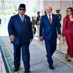 Presiden Prabowo Sambut Kehadiran Presiden Lula da Silva di Istana Merdeka