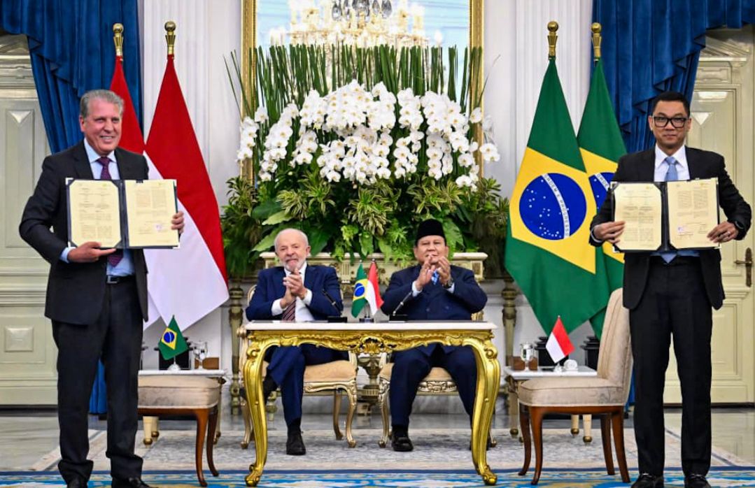 Prabowo dan Luiz Inácio Lula da Silva Saksikan Penandatanganan Memorandum Saling Pengertian