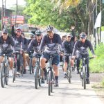Hari Jadi ke-74 Humas Polri, Polresta Tangerang Gowes, Senam, dan Baksos Yatim Bareng Wartawan