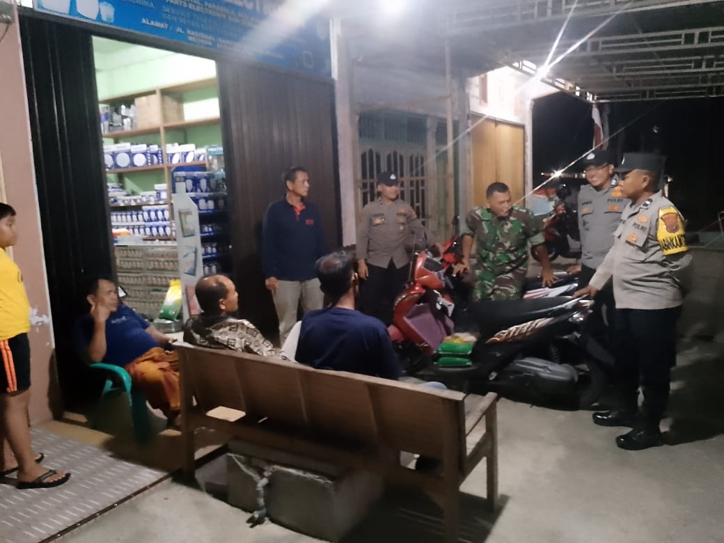 Patroli Malam Personel Polsek Meukek Cegah Aksi Kejahatan dan Jaga Kamtibmas