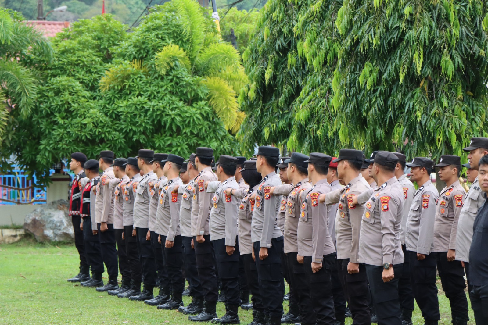 Polres Aceh Selatan Laksanakan Latihan PBB Wujudkan Disiplin dan Kekompakan Personel