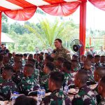 Kunjungi Yonif TP 857/GG, ini Pesan Menhan RI Sjafrie Sjamsoeddin