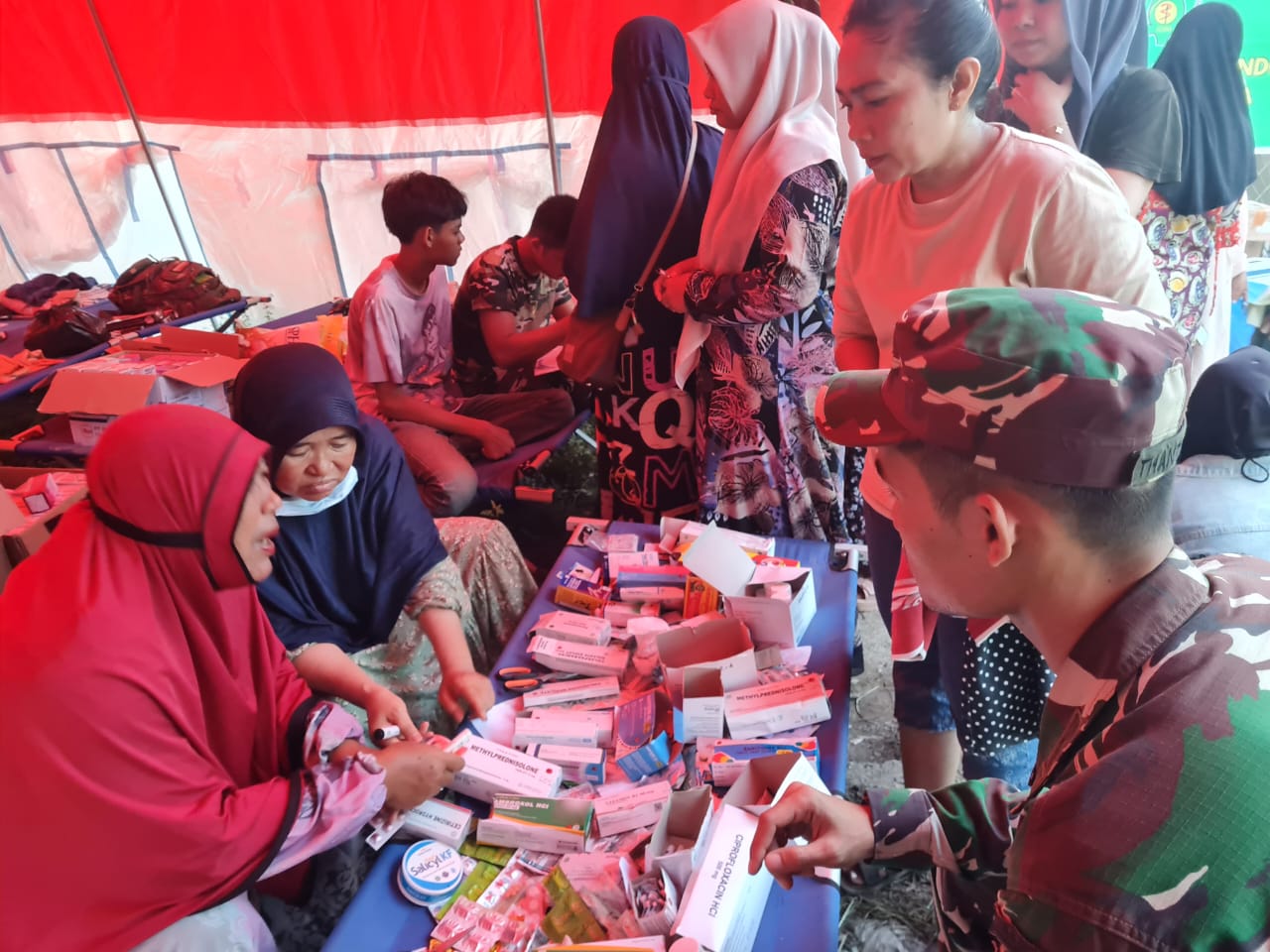 Kesdam IM Kerahkan Tenaga Medis Layani Warga di Lokasi Bencana