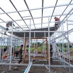 Satgas Gulbencal Kodam IM Bangun Huntara Korban Banjir di Pidie Jaya