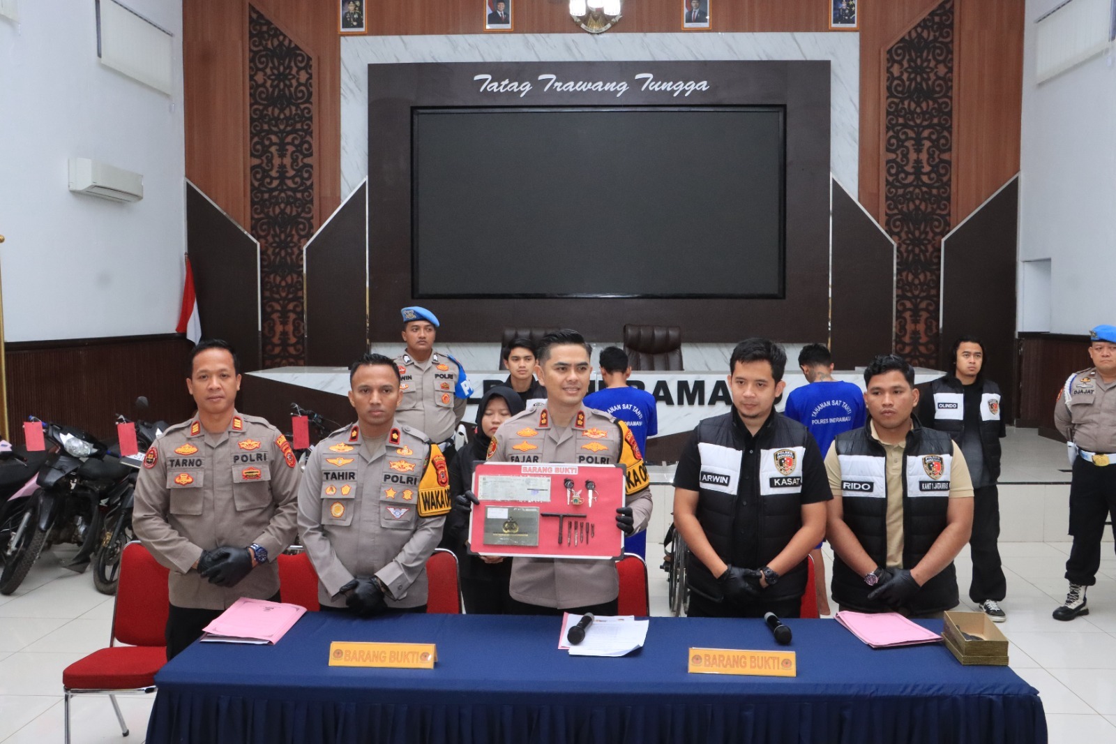 Polres Indramayu Jajaran Polda Jabar Ungkap Kasus Curanmor, Tiga Tersangka Diamankan