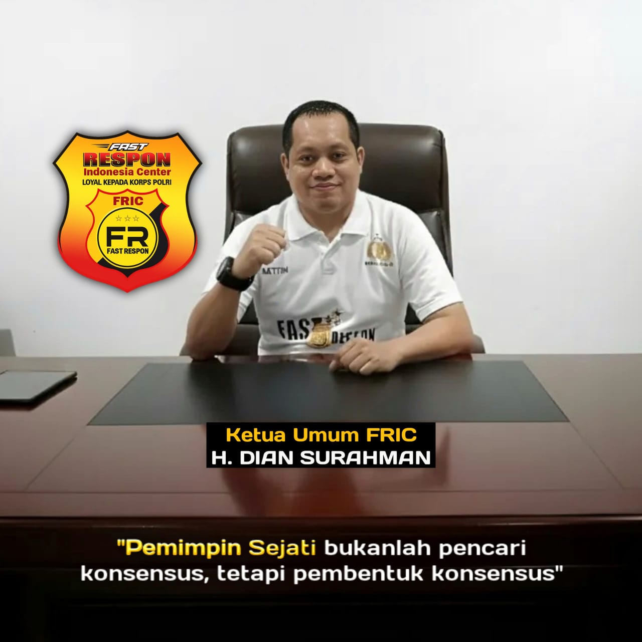 Ketum Fast Respon Indonesia Center H. Dian Surahman Telah Berhasil Mengerahkan Seluruh Anggotanya untuk turun Langsung Monitoring dan Liputan Khusus dalam Kegiatan Selama Nataru 2025-2026 bersama POLRI