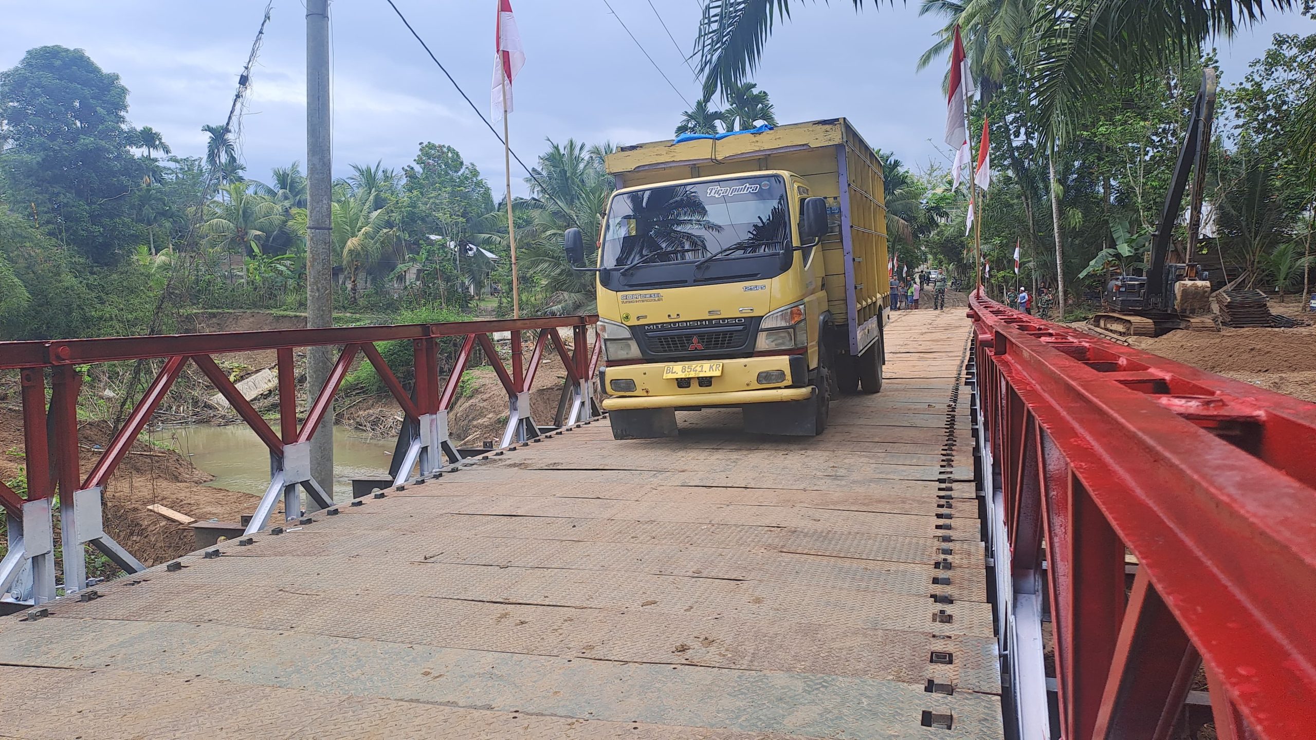 Jembatan Bailey Panton Nisam Aceh Utara Rampung, Akses Warga kembali terhubung