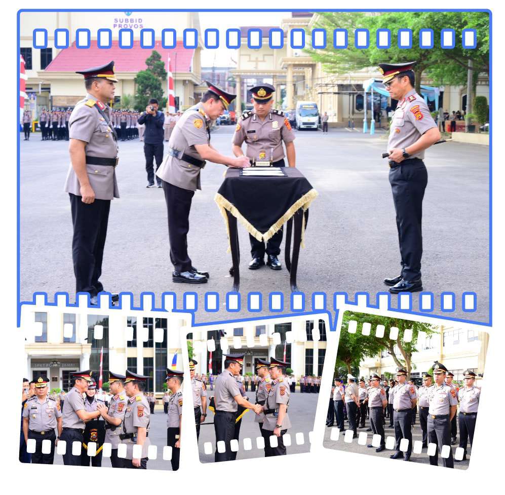 Kapolda Jambi Pimpin Sertijab Wakapolda, Brigjen Pol. B. Ali, S.H.,S.I.K Resmi Jabat Wakapolda Jambi