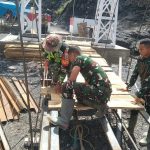 Progres Pembangunan Jembatan Gantung Desa Burlah, Aceh Tengah Capai 57,01 Persen