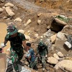 Satgas Gulbencal Yonzipur 5/ABW Kebut Pembangunan Jembatan Aramco di Mesidah Bener Meriah