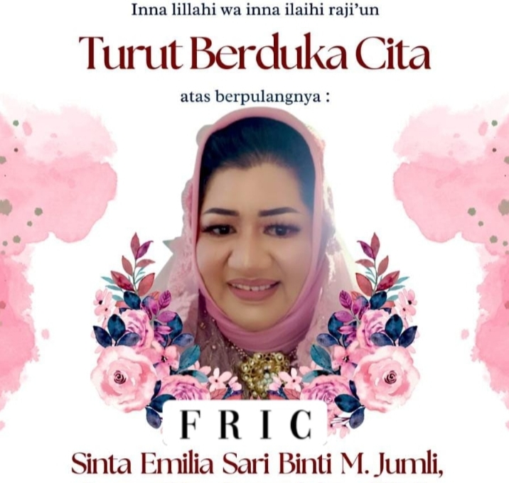 Ketua Umum FRIC Fast Respon Indonesia Center H. Dian Surahman Sampaikan Ucapan Turut Berduka Cita Atas Wafatnya Sinta Emilia Sari Binti M. Jumli