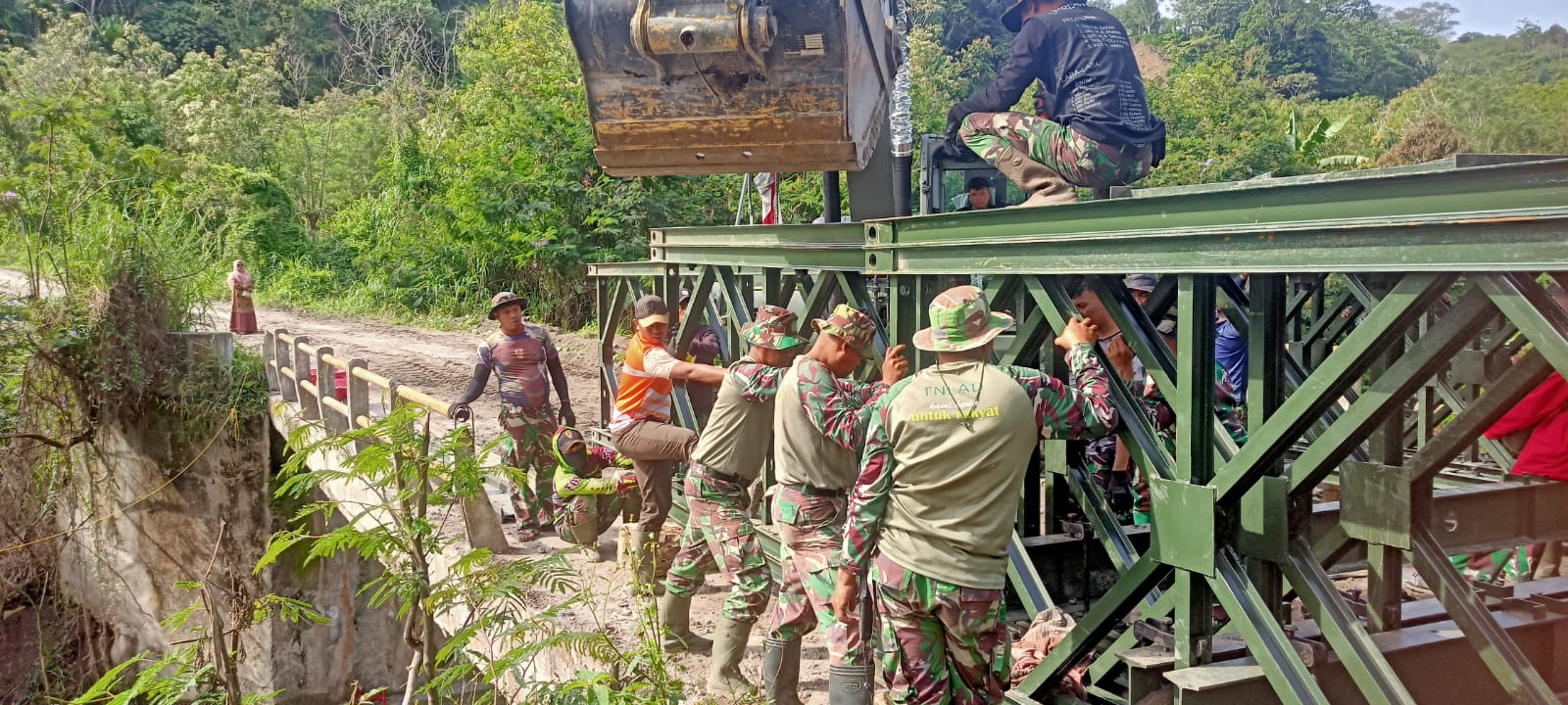 Pembangunan Jembatan Bailey di Lukup Sabun Barat Capai 20 Persen, Perkuat Konektivitas Antar Desa di Kute Panang