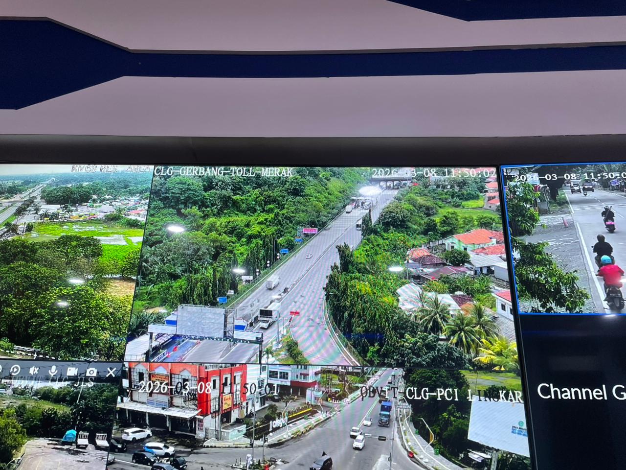 Polda Banten Sampaikan Hasil Pantauan CCTV Arus Lalu Lintas Menuju Pelabuhan Merak