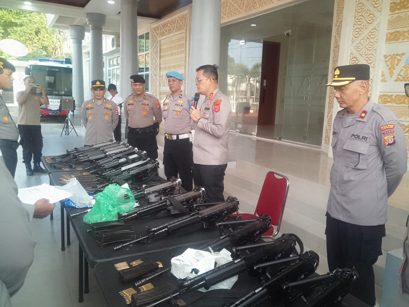 Kapolres Aceh Selatan Pimpin Langsung Pemeriksaan Senjata Api