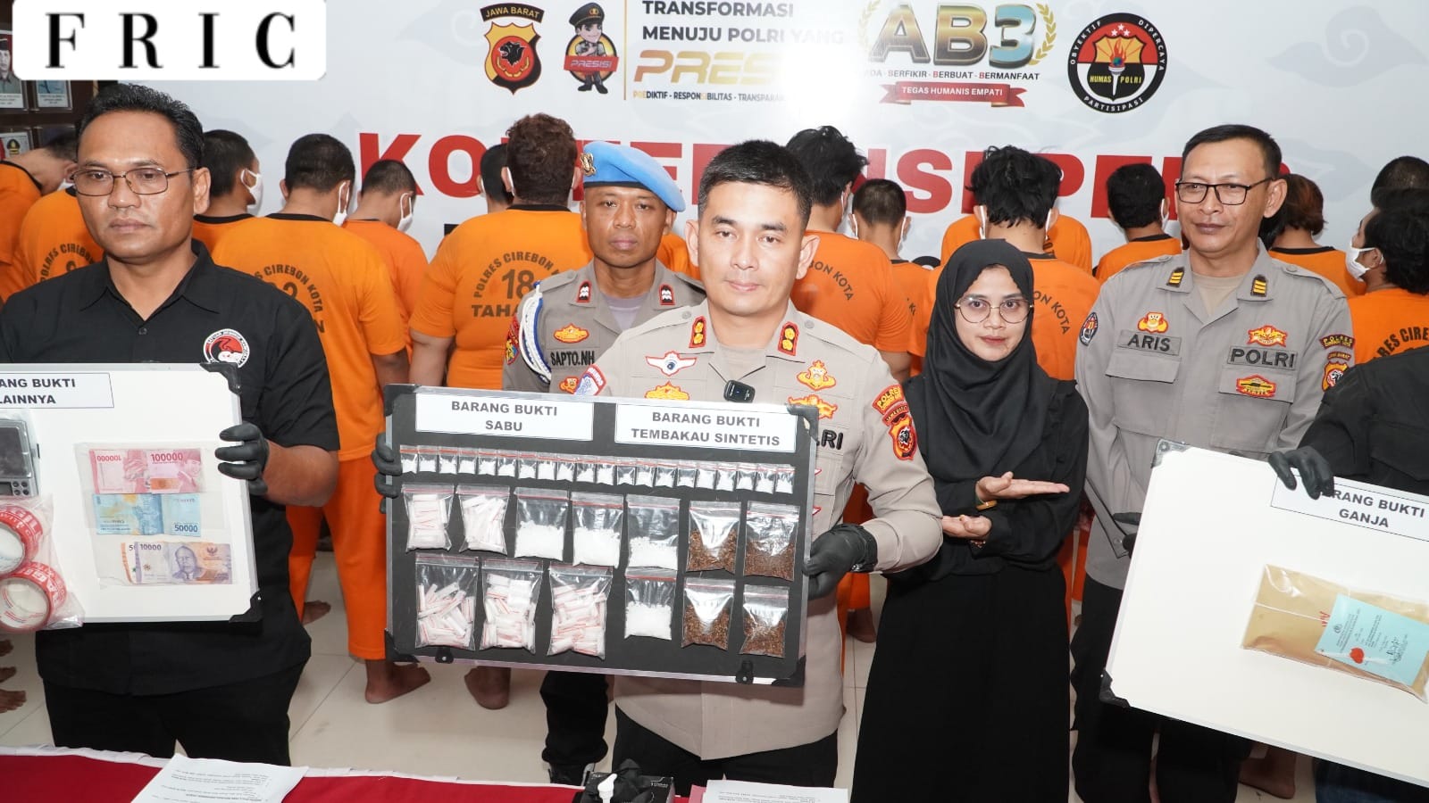 Satres Narkoba Polres Cirebon Kota Ungkap 18 Kasus 26 Tersangka Peredaran Narkotika dan Obat Terlarang Periode Maret-April 2025