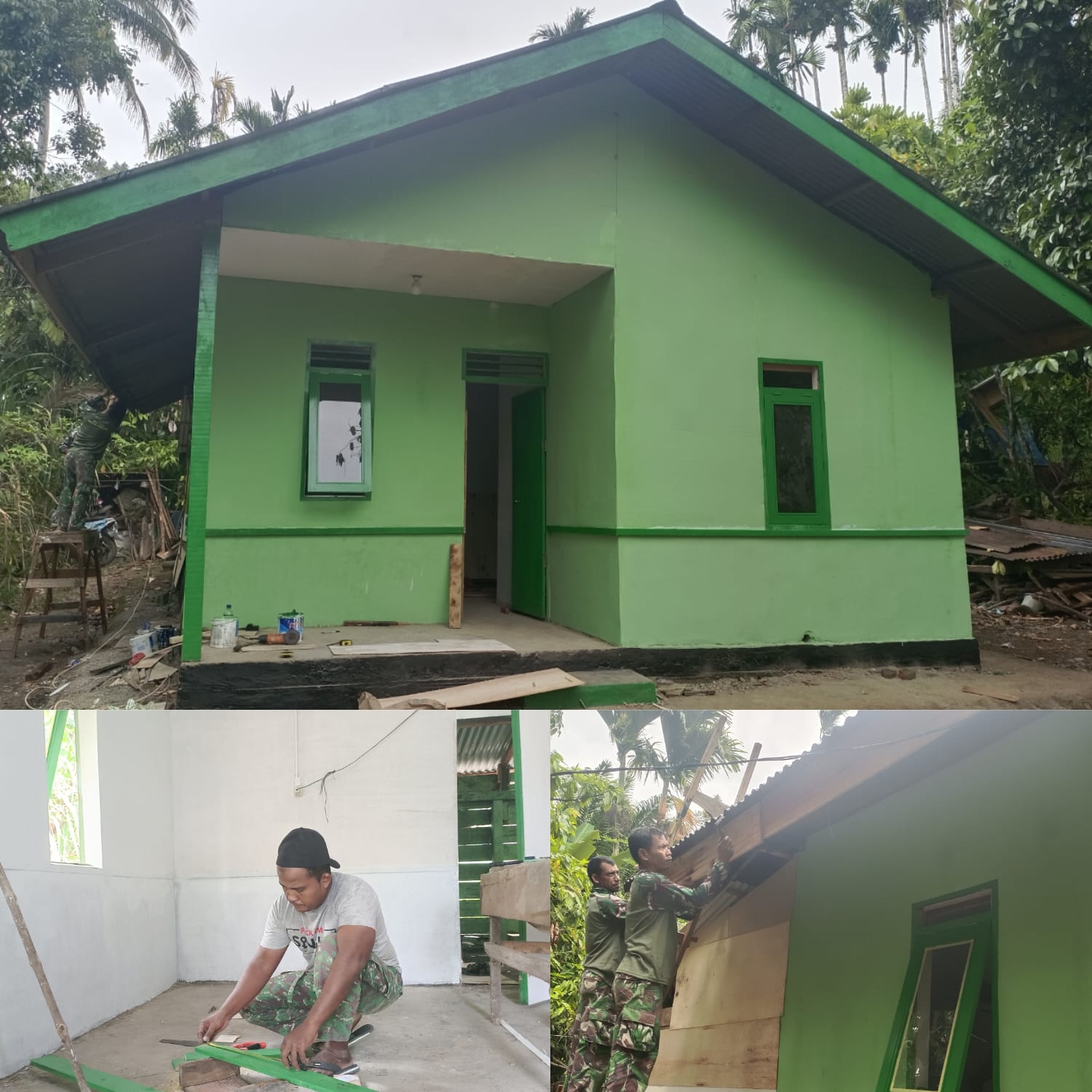 Kodim 0102/Pidie Rehab Rumah Lansia di Tangse, Progres Capai 95 Persen