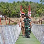 TNI Tuntaskan Pembangunan Jembatan Perintis Garuda Meunasah Krueng, Akses Warga kembali Normal
