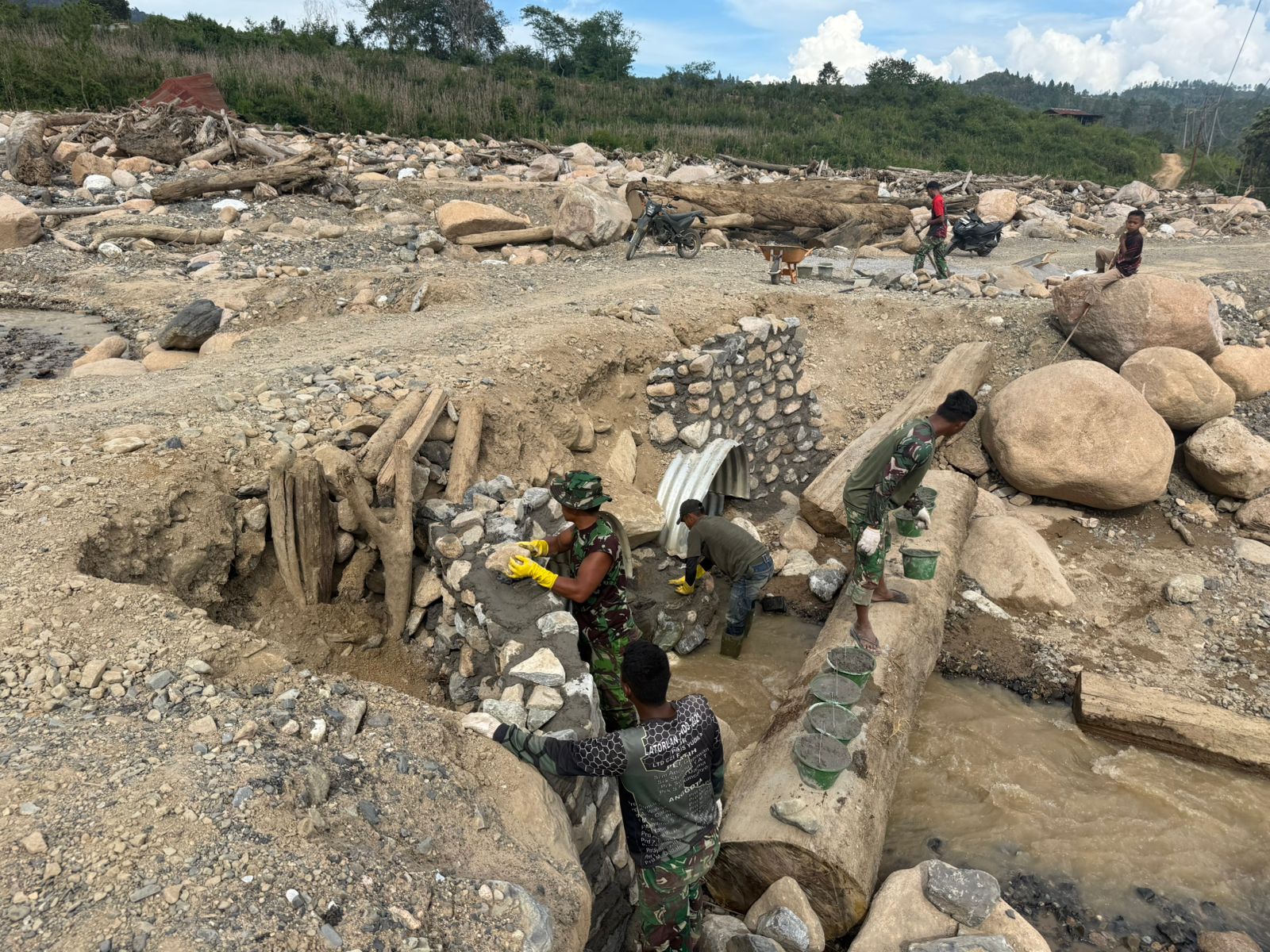 Pemasangan jembatan Aramco di wilayah Kodam IM sudah capai 42,9 Persen