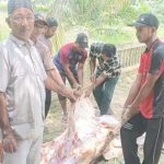 Ketika Kepedulian Hadir: Warga Pengungsi Langkahan Bahagia Berbuka dengan Daging