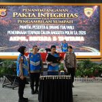 Kapolda Aceh Pimpin Pakta Integritas dan Pengambilan Sumpah Penerimaan Terpadu Calon Anggota Polri 2026