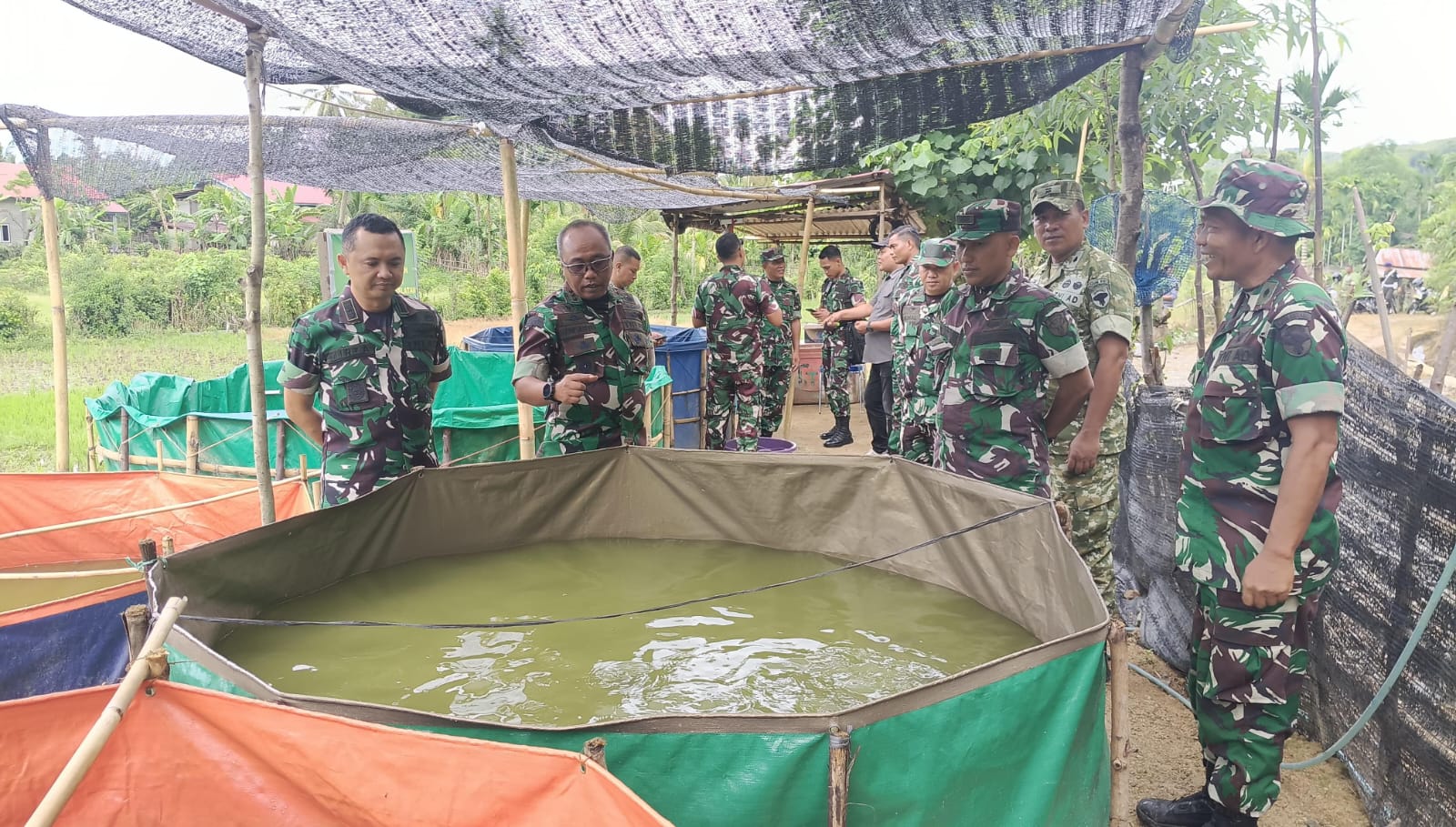 Danrem 012/Teuku Umar Kunjungi Kompi Produksi Kodim 0107/Aceh Selatan, Dukung Ketahanan Pangan