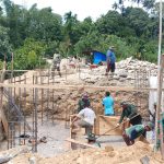 TNI dan Warga Percepat Pembangunan Jembatan Gantung Perintis Garuda di Aceh Tenggara