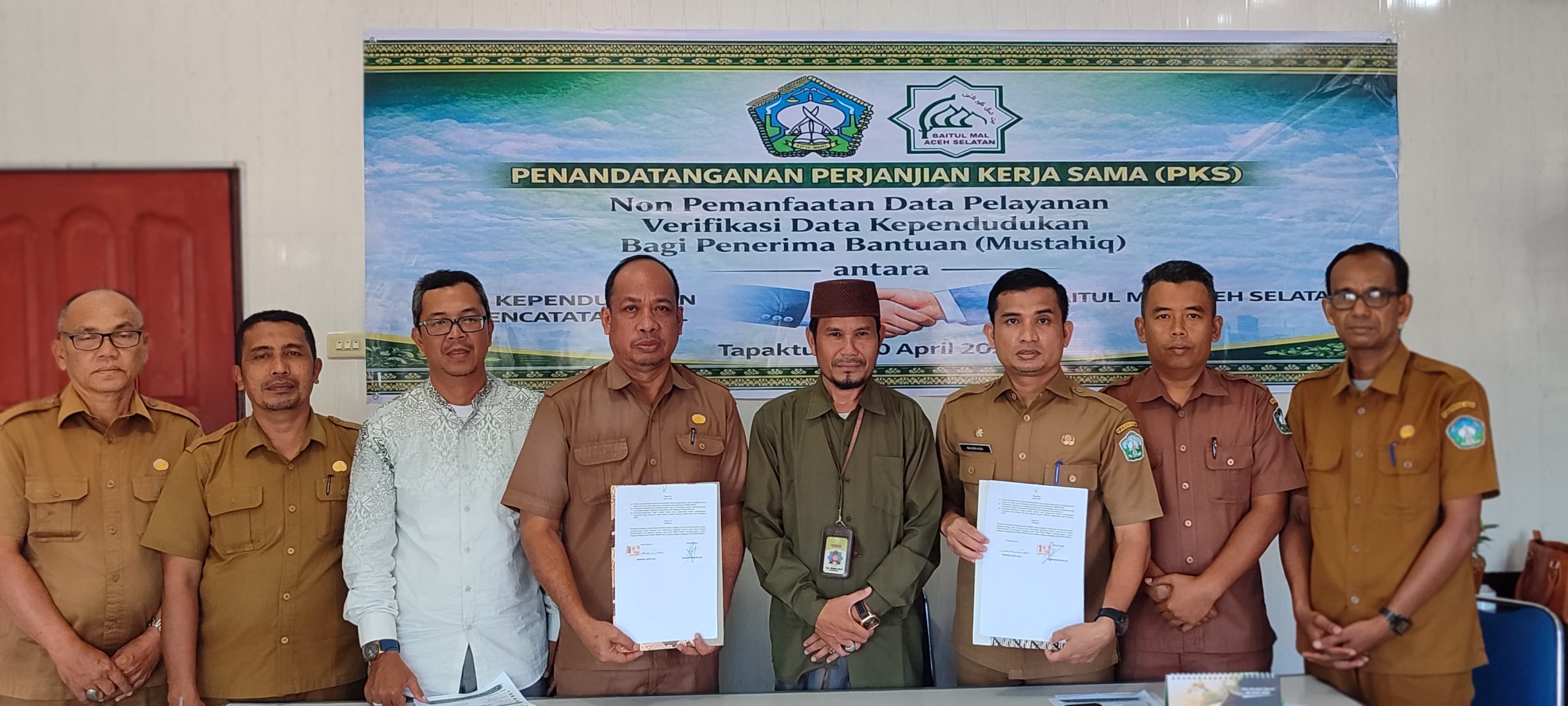 Permudah Akses Bantuan, Baitul Mal dan Disdukcapil Aceh Selatan Resmikan SIM-MAS TERPADU