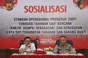 Hadapi Situasi Darurat, Polres Aceh Selatan Ikuti Sosialisasi SOP Evakusi Tahanan dari Dit Tahti Polda Aceh