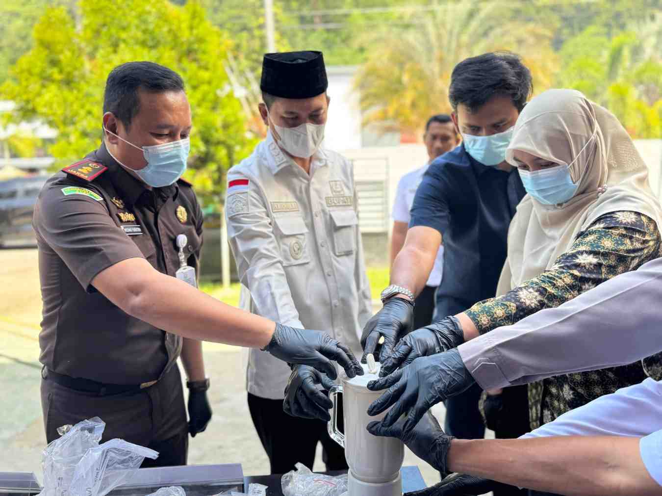 Kejari Aceh Selatan Musnahkan Barang Bukti Sabu 1487.74 gram yang telah Inkracht