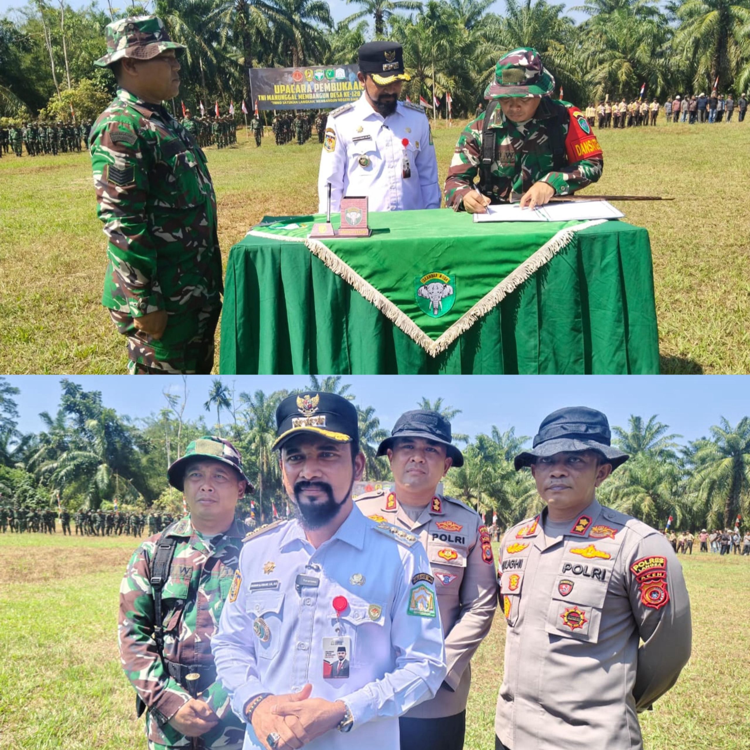 TMMD Reguler Ke-128 Kodim 0104/Aceh Timur Resmi Dibuka, Sinergi Bangun Desa dan Tingkatkan Kesejahteraan Masyarakat