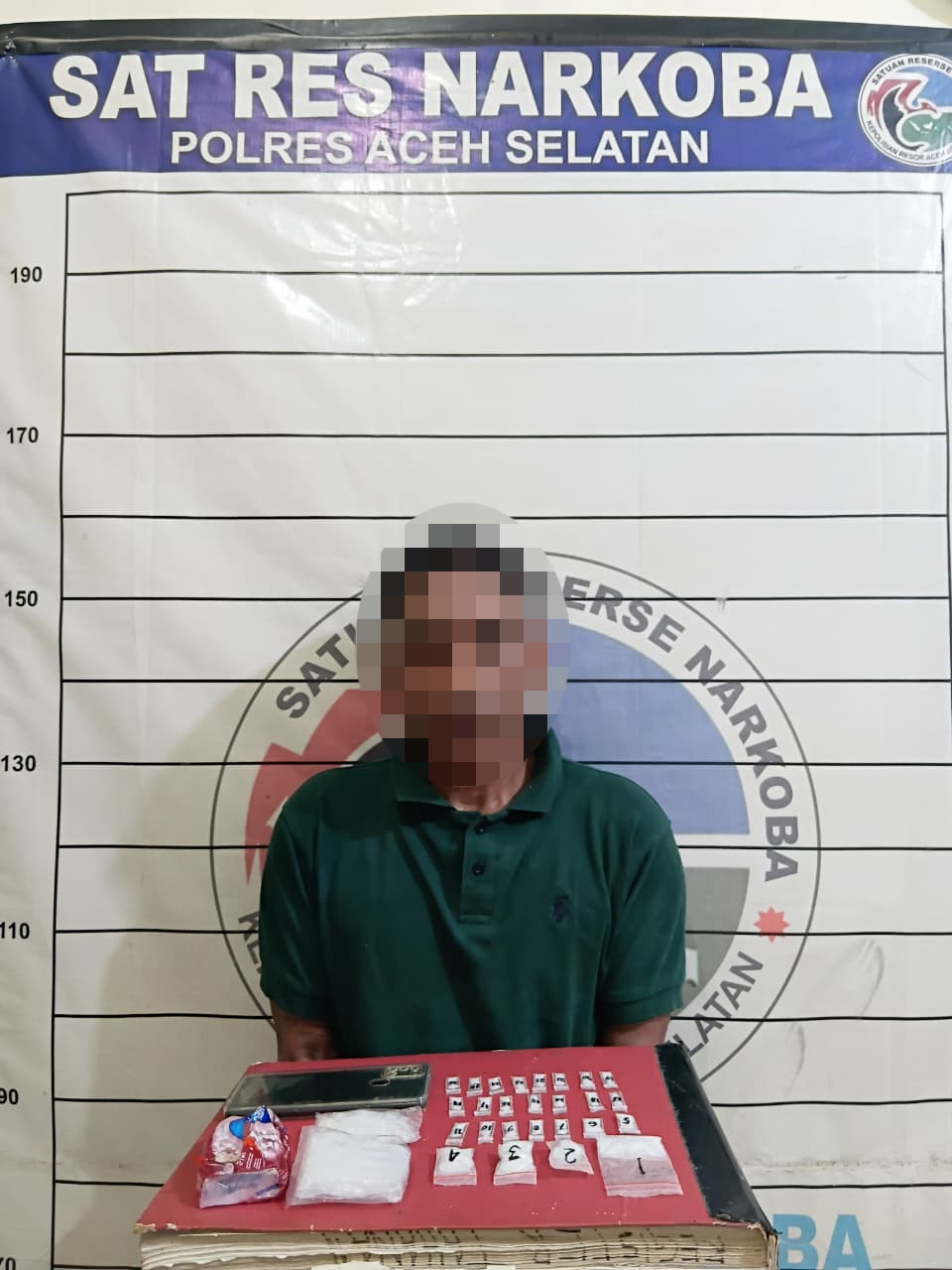 Polisi Tangkap Pelaku Narkoba 14,93 gram Sabu di Aceh Selatan