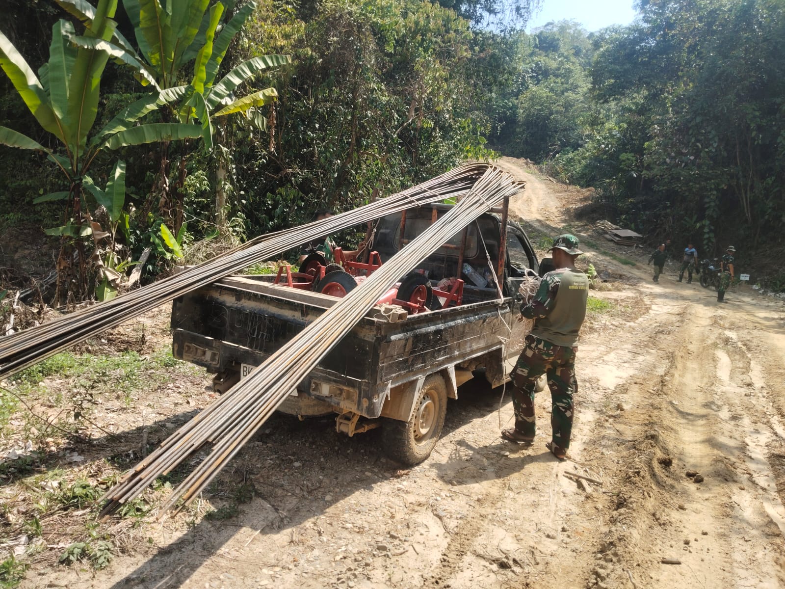 Satgas TMMD ke-128 Kodim 0117/Aceh Tamiang Laksanakan percepatan pembangunan infrastruktur