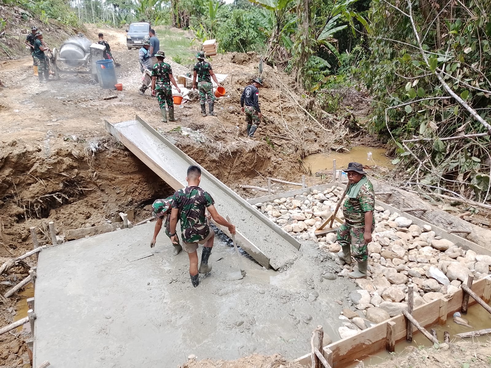 Satgas TMMD Ke-128 Kodim 0117/Aceh Tamiang Genjot Pembangunan Infrastruktur, Perkuat Akses dan Kesejahteraan Warga