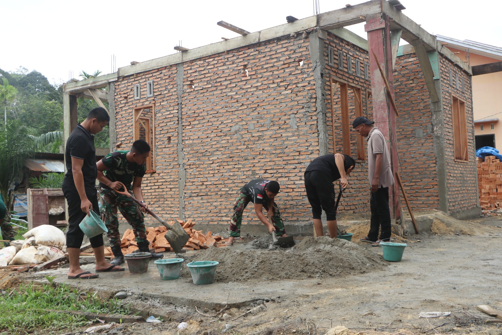 TMMD 128 Kodim 0104/Aceh Timur bangun Sanitasi, Rumah Layak Huni, dan Sarana Air Bersih di Ds. Alue Canang