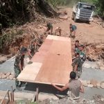 Satgas TMMD Kodim 0117/Aceh Tamiang Lanjutkan Pembangunan Fisik di Desa Suka Makmur